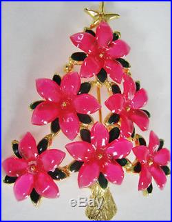 Vintage Lianna Christmas Tree Pins Red Watermelon Heart Picasso Flora Easter Egg