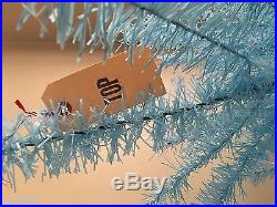 Vintage Light Baby Blue 7' Christmas Tree Tomar Industries Vinyl