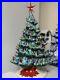 Vintage Light-up Ceramic Christmas Tree 15 Inches Tall