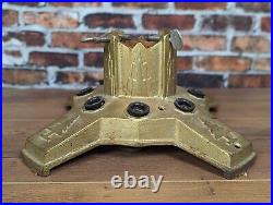 Vintage Lighted 40s Cast Iron Christmas Tree Stand North Bros. MFG Co Phil. PA