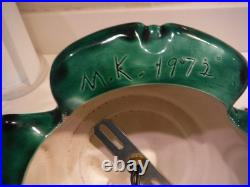 Vintage Lighted Ceramic Christmas Tree And Base-16.5 Atlantic Mold M. K. 1972