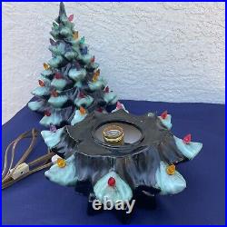 Vintage Lighted Ceramic Christmas Tree, Lighted, 3 Piece, 16Tall