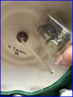 Vintage Lit Ceramic Christmas Tree Snow Lights Music Box Base 18 tall