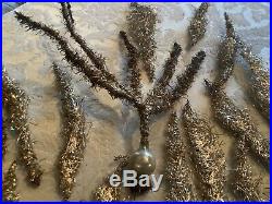 Vintage Lot Of Old German Wire Tinsel Christmas Tree Ornaments