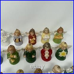 Vintage Lot of 40 Goebel Christmas Angel Bell Tree Ornaments 1976-2016 NO 94