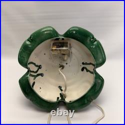 Vintage MCM 70s Atlantic Mold Ceramic Lighted Holiday Christmas Tree Withstand