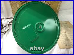 Vintage MCM NIB Garnet Green MUSICAL Revolving Christmas Tree Stand WORKS