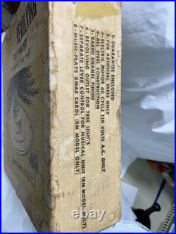 Vintage MCM NIB Garnet Green MUSICAL Revolving Christmas Tree Stand WORKS Vintage MCM NIB Garnet Green MUSICAL Revolving Christmas Tree Stand WORKS