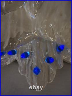 Vintage MCM Nowell's 1988 Mold 17 Ceramic Christmas Tree Iridescent White EUC