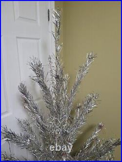 Vintage MID Century 6 Ft. Aluminum Christmas Tree 46 Branches