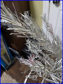 Vintage MID Century 6 Ft. Aluminum Christmas Tree 46 Branches