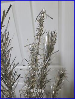 Vintage MID Century 6 Ft. Aluminum Christmas Tree 46 Branches
