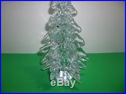 Vintage MURANO Art Glass CHRISTMAS TREE CRYSTAL CLEAR 12