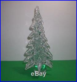 Vintage MURANO Art Glass CHRISTMAS TREE CRYSTAL CLEAR 12