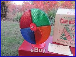 Vintage Magic 12 Rotating Color Wheel for Aluminum Christmas Tree in Box