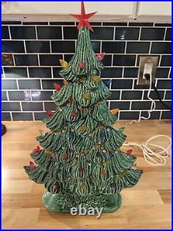 Vintage Mantle Ceramic Christmas Tree