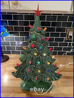 Vintage Mantle Ceramic Christmas Tree