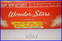 Vintage Matchless Wonder Stars Xmas Tree Light Bulb String Set Noma with Box