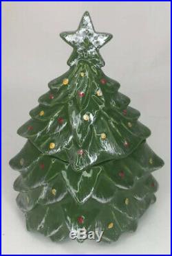 Vintage McCoy Christmas Tree Cookie Jar 1959