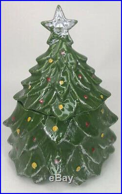 Vintage McCoy Christmas Tree Cookie Jar 1959