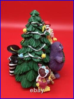 Vintage McDonald's Christmas Light Up Christmas Tree Ronald Grimace Hamburglar