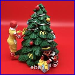 Vintage McDonald's Christmas Light Up Christmas Tree Ronald Grimace Hamburglar