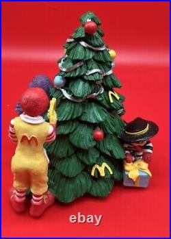 Vintage McDonald's Christmas Light Up Christmas Tree Ronald Grimace Hamburglar