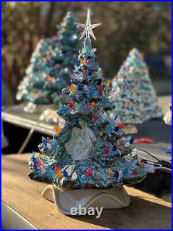 Vintage Medium Ceramic Christmas Tree 16in Christmas Decor