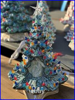 Vintage Medium Ceramic Christmas Tree 16in Christmas Decor