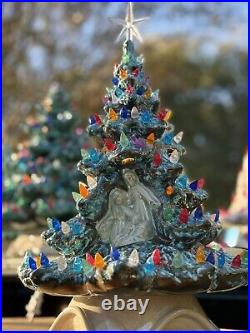 Vintage Medium Ceramic Christmas Tree 16in Christmas Decor