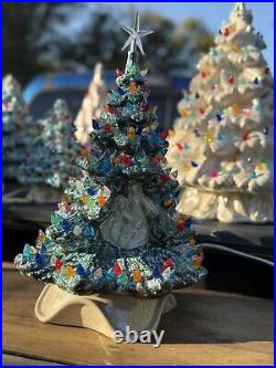 Vintage Medium Ceramic Christmas Tree 16in Christmas Decor