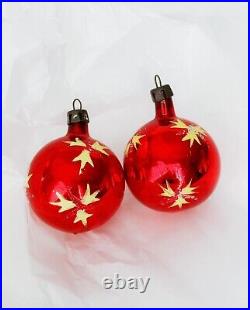 Vintage Mercury Glass Christmas Tree Ornaments