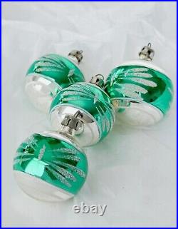 Vintage Mercury Glass Christmas Tree Ornaments