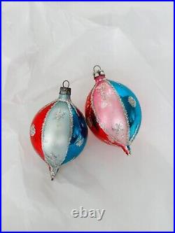 Vintage Mercury Glass Christmas Tree Ornaments