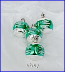 Vintage Mercury Glass Christmas Tree Ornaments