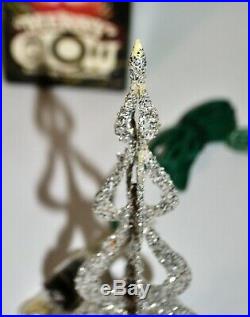 Vintage Merry Glow Christmas Rotating Ornament Tree Topper Minaret Rare Blue