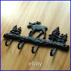 Vintage Metal Reindeer Bag Hook Ornamental Foundry Iron Christmas Tree Hanging