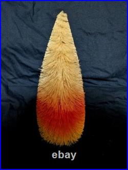 Vintage Mid Century Bottle Brush Multi Color Christmas Tree Ombre Orange Yellow