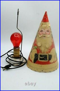 Vintage Mid Century Econolite Santa Merrie Merrie Christmas Tree Motion Lamp