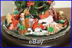 Vintage Miniature Christmas Tree Diorama Ornament. Bell Dome Glass Jar WESTRIM