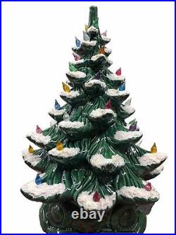 Vintage Mold Christmas Tree 17 Tall With Base Atlantic Mold Traditional