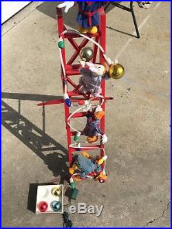 Vintage Mr. Christmas Mickey's Tree Trimmers Disney Animated Lighted Working 4