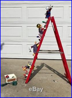 Vintage Mr. Christmas Mickey's Tree Trimmers Disney Animated Lighted Working 4