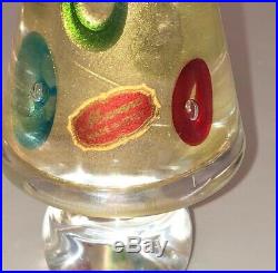 Vintage Murano Art Glass Colorful Christmas Tree Figurine 8 Quality Estate