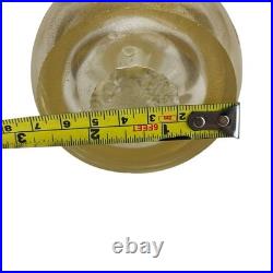 Vintage Murano Art Glass Gold Foil Specks Christmas Tree Sculpture 10 In. Decor