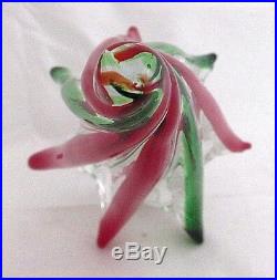 Vintage Murano Italy Christmas Tree Shaped Glass Paperweight 9 Solid No Sticker