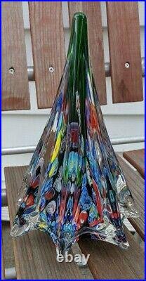 Vintage Murano Millefiori Glass Christmas Tree
