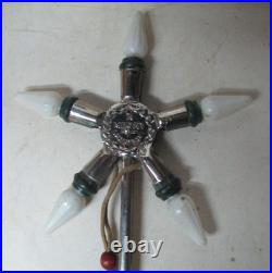 Vintage NOMA 5 Light C-6 STAR Christmas Tree Top with Pigtail