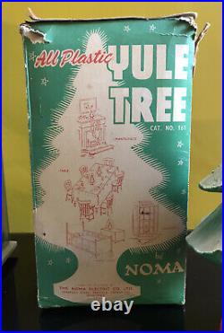 Vintage NOMA All Plastic Light Up Yule Christmas Tree Boxed