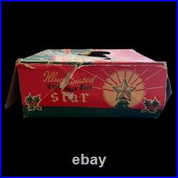 Vintage NOMA Illuminated Christmas Tree Star Lights Up Original Box